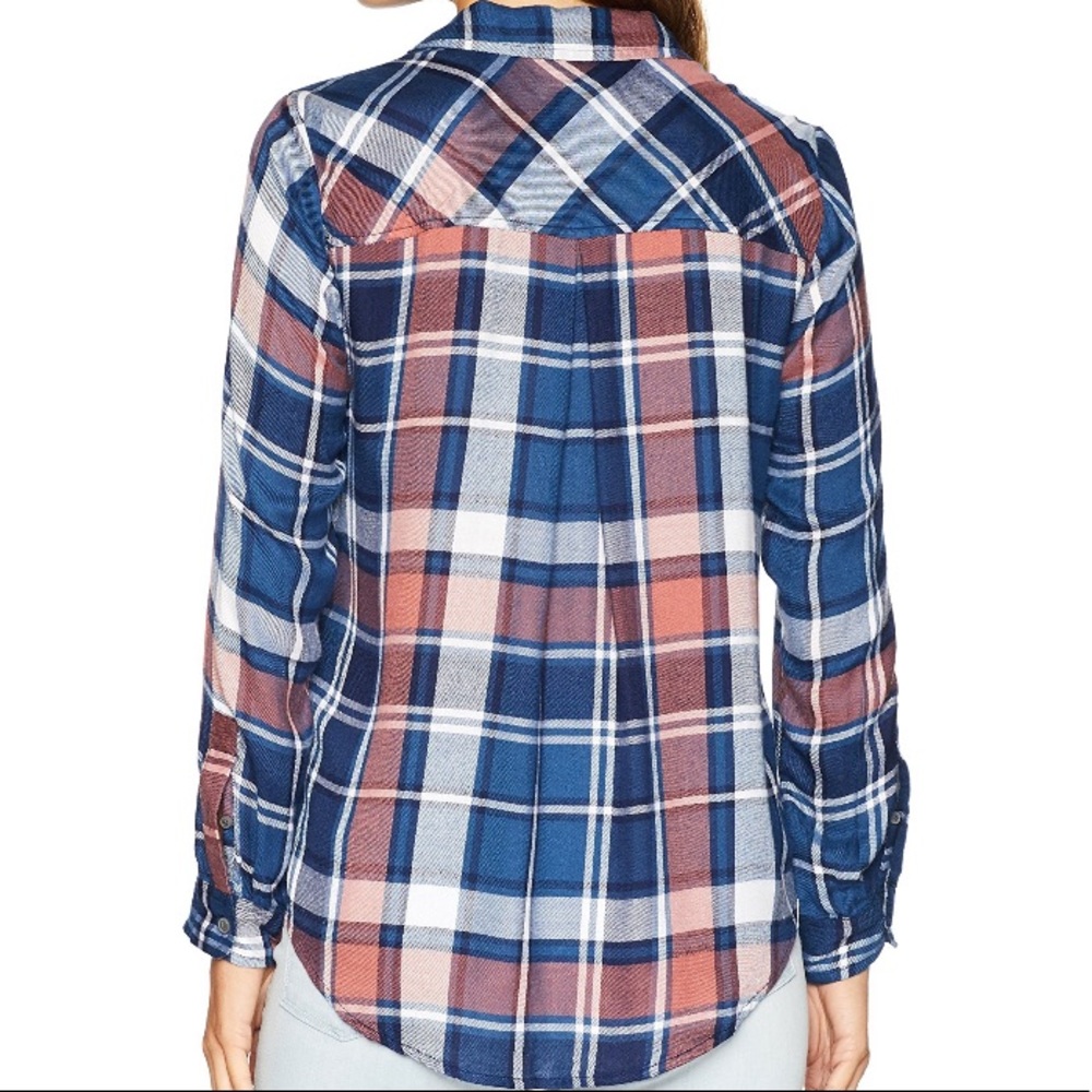 Lucky Brand Boyfriend Button Down Plaid Shirt - Picture 2 of 6